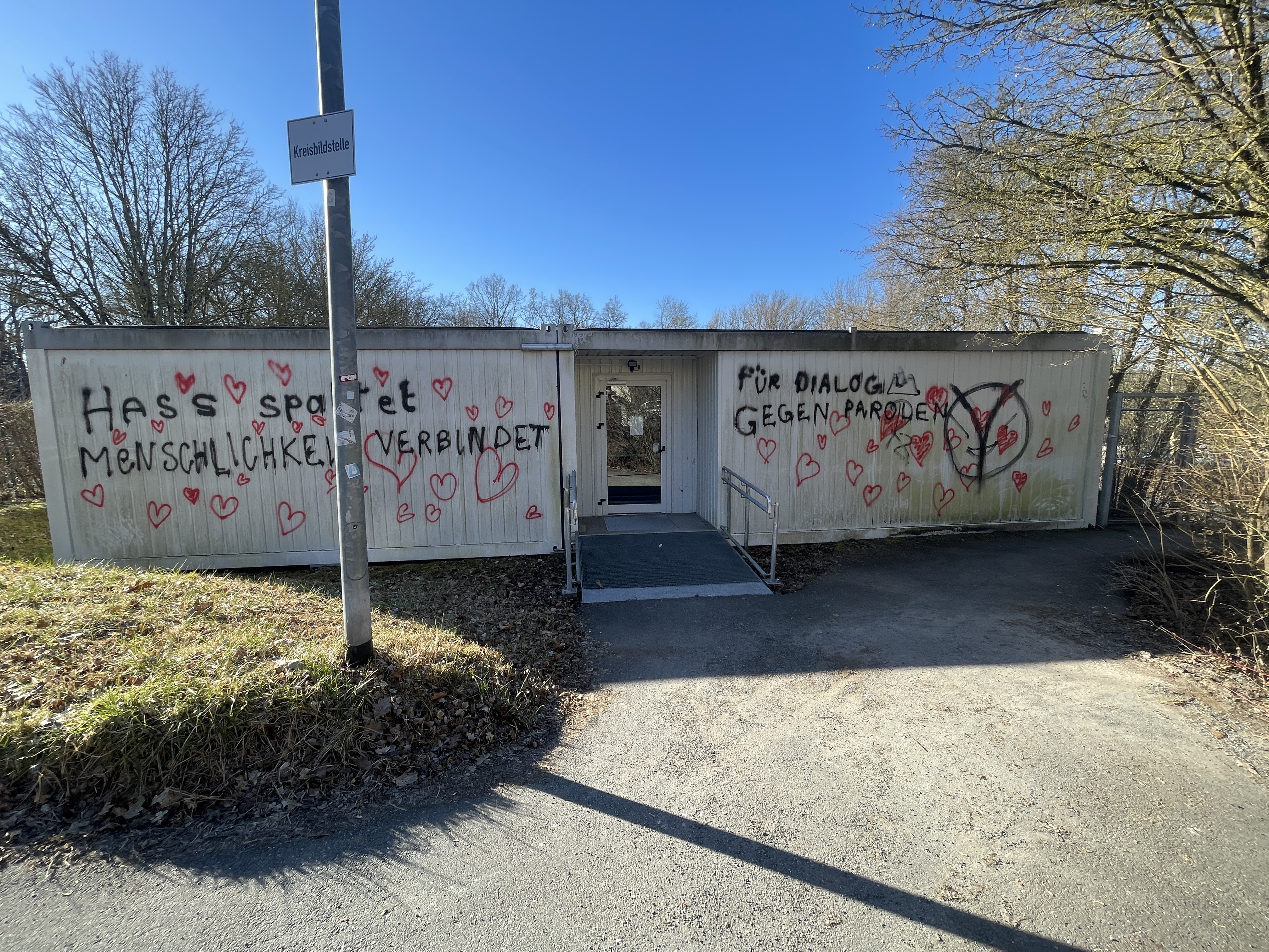 Graffiti vorher