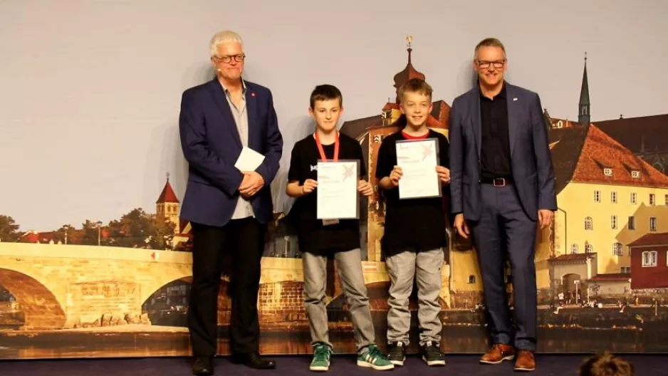 Preisverleihung "Jugend forscht junior".